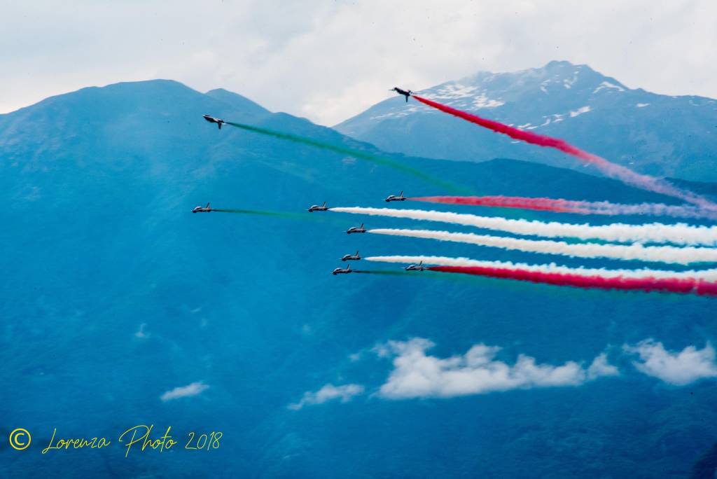 La bellezza delle frecce tricolori