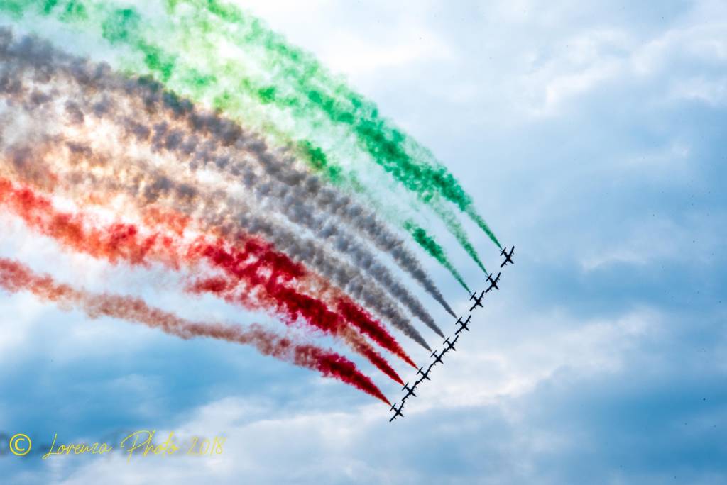 La bellezza delle frecce tricolori