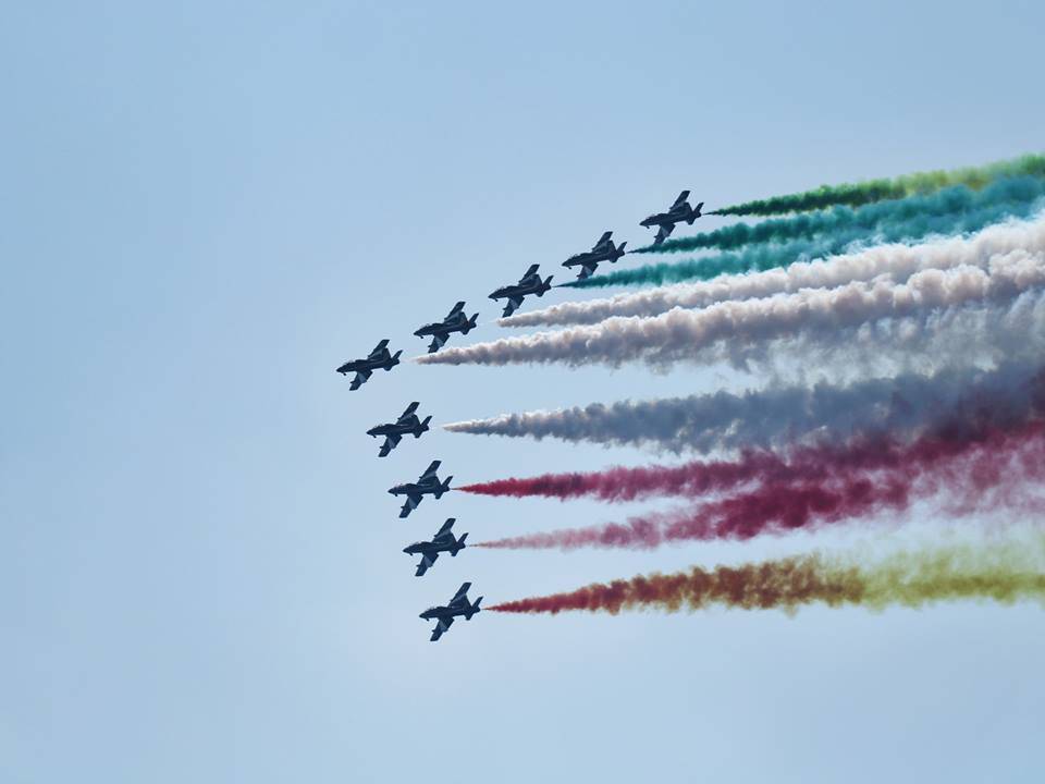 Le Frecce Tricolori all\'Arona Air Show 2018