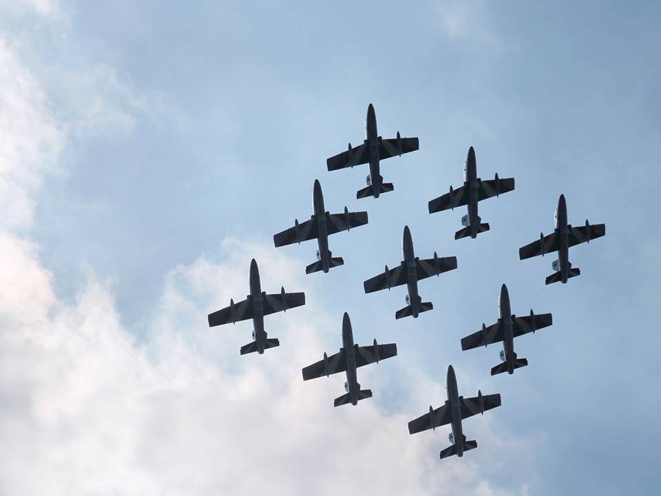 Le Frecce Tricolori all\'Arona Air Show 2018
