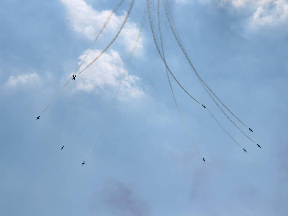 Le Frecce Tricolori all\'Arona Air Show 2018