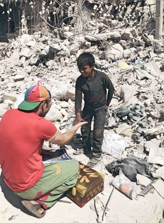 Claun Pimpa in Siria
