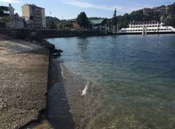 Lago Maggiore in magra, estate 2018