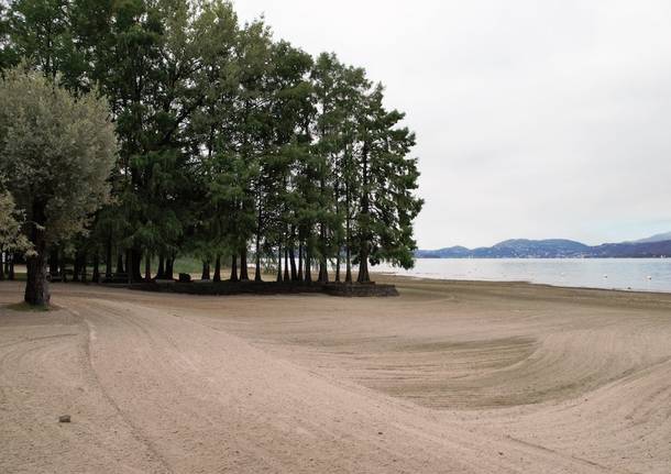 Il Lago Maggiore in secca