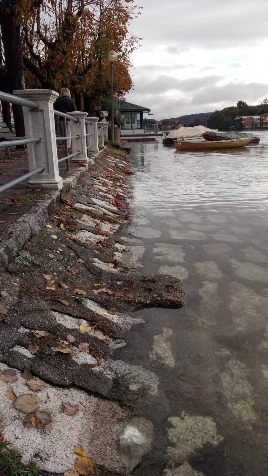 fiume ticino sesto calende novembre 2018 maltempo