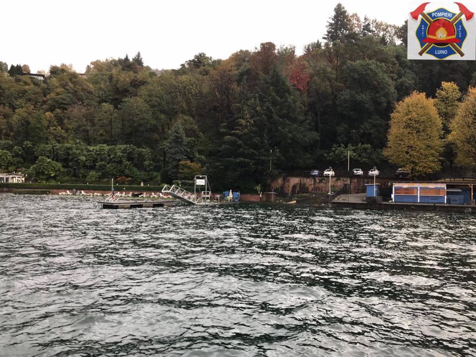 La piena del lago Maggiore a Luino, 7 novembre 2018