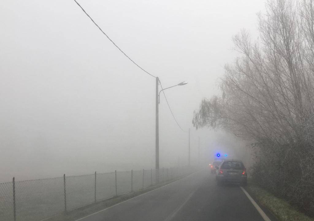 incidente lentate per nebbia