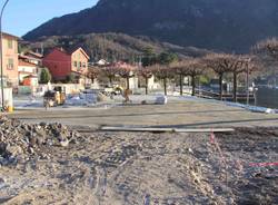 Lavori alla piazza di Caldè - febbraio 2019