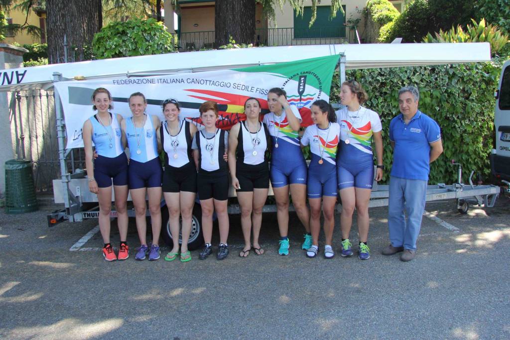 Gara di canottaggio sedile fisso a Cerro di Laveno Mombello 