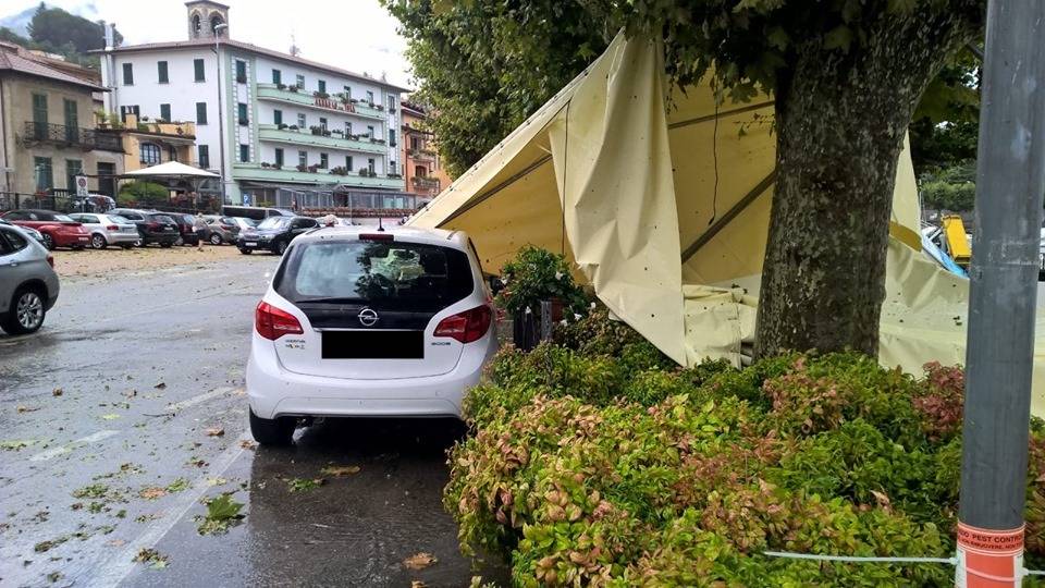 Porto Valtravaglia, il maltempo scoperchia il capannone della pro loco 