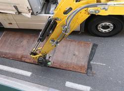 Tir incastrato Ranco