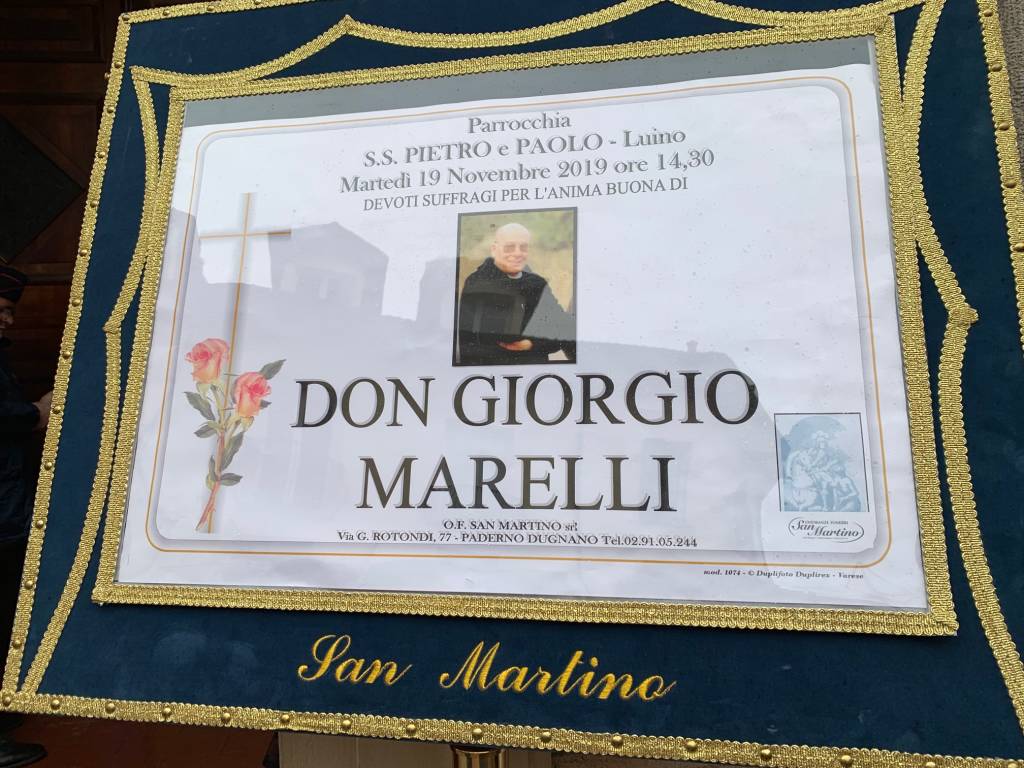 Luino: funerale don Giorgio Marelli