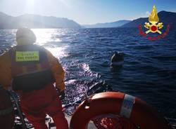 vigili del fuoco acqua lago maggiore