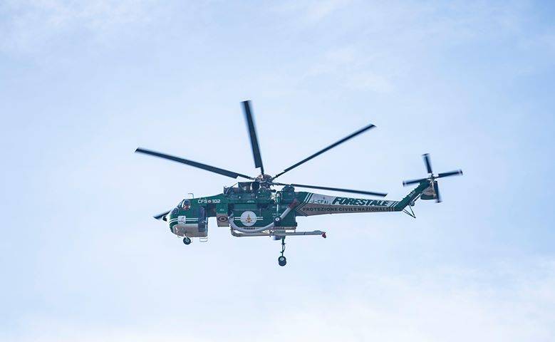 Canadair in azione a Sesto Calende