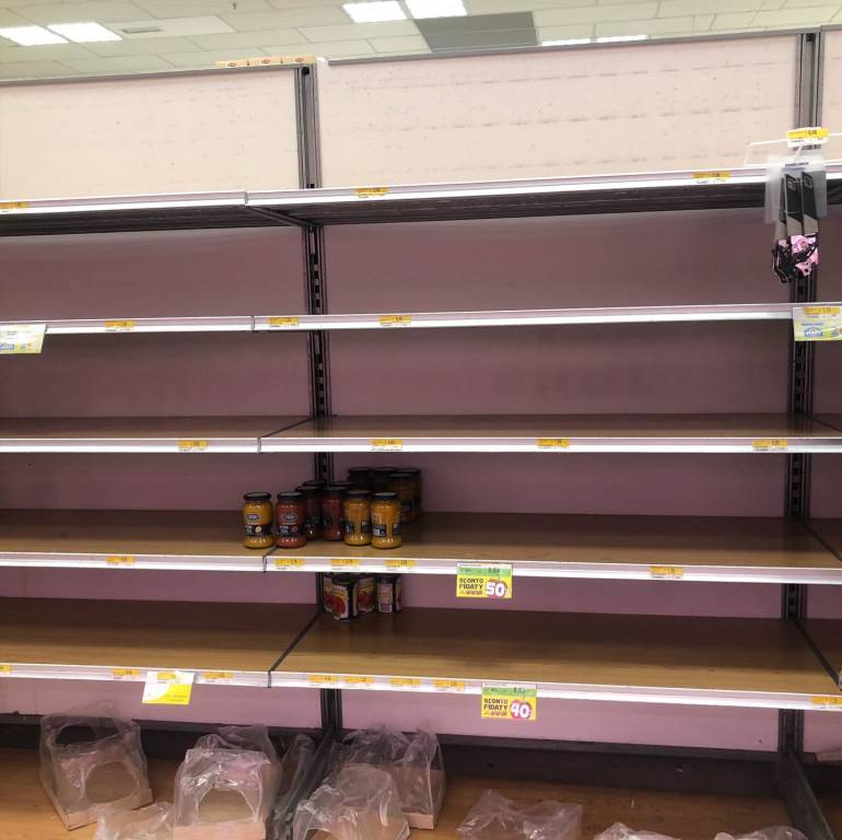 Supermercati e coronavirus
