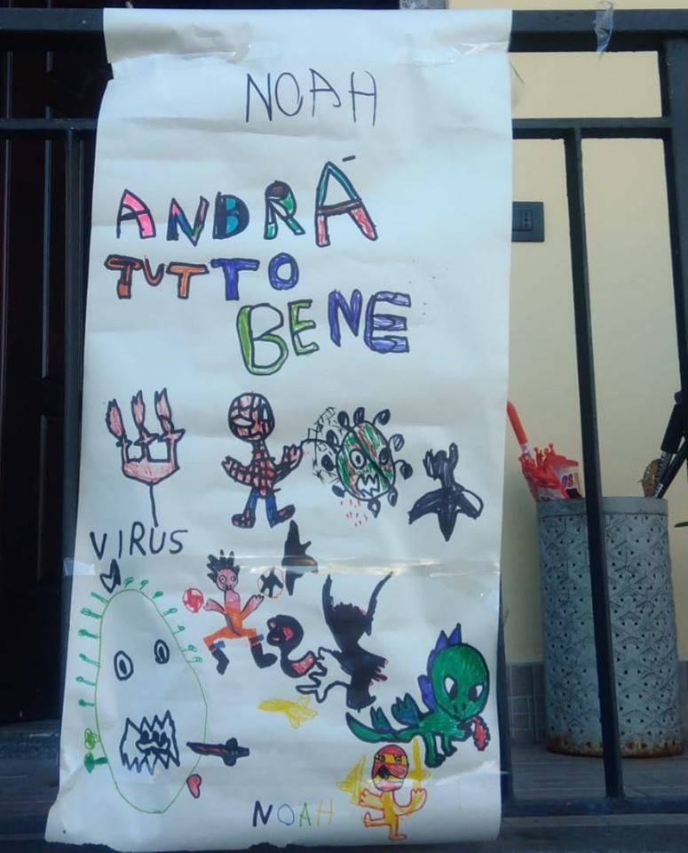 balconi disegni andrà tutto bene