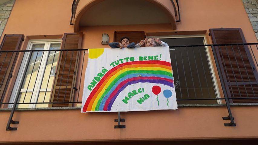 balconi disegni andrà tutto bene