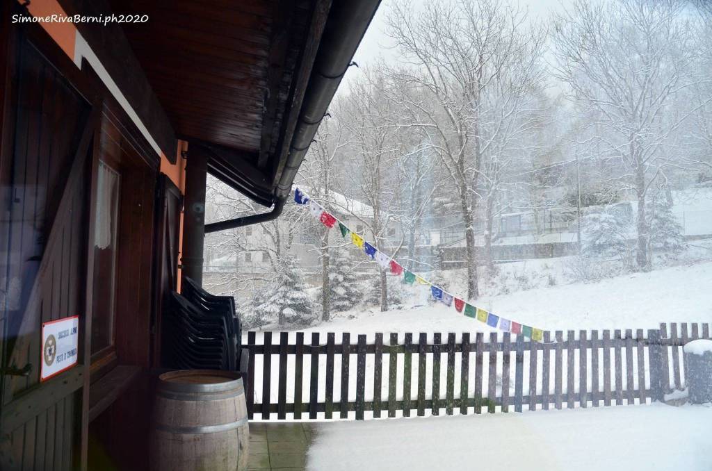 La neve in forcora - foto simone riva berni