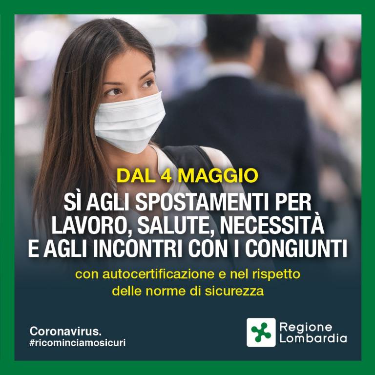 Le regole della Fase 2 in Lombardia