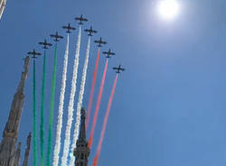 Le frecce tricolori su Milano