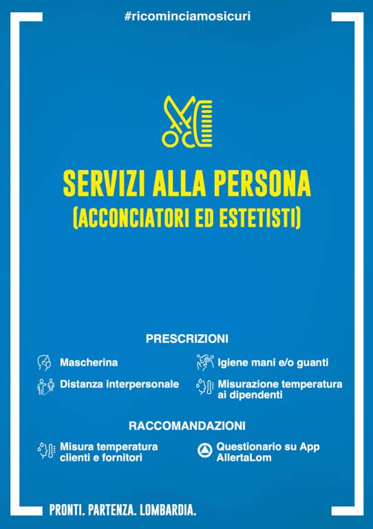 Le linee guida per la riapertura del 18 maggio in Lombardia