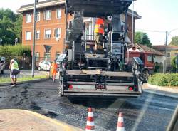 Asfaltature tra Castronno e Gazzada Schianno