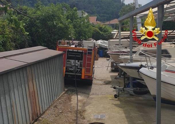 sesto calende rogo cantiere nautico