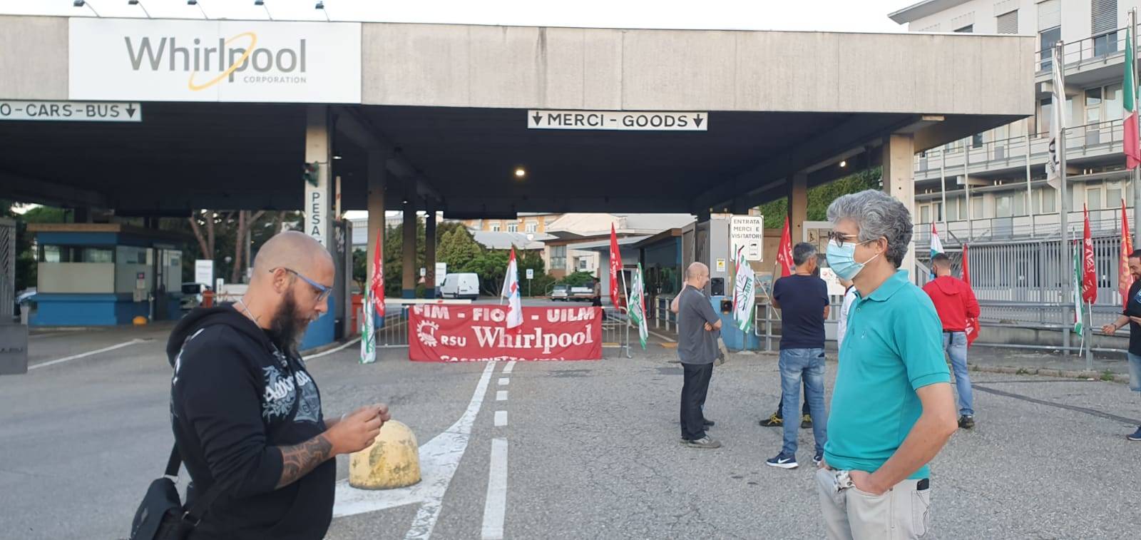 Sciopero Whirlpool luglio 2020