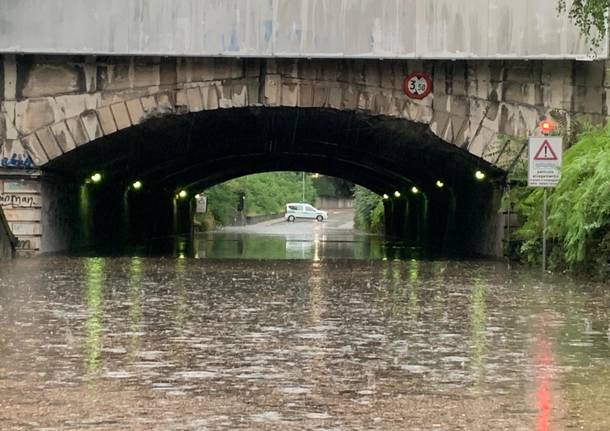 Sottopassi allagati a Busto Arsizio