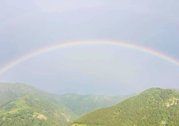Veddasca: doppio arcobaleno