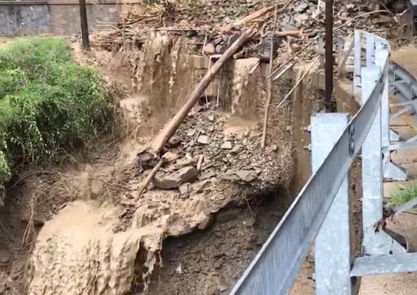 Maccagno, le foto delle zone alluvionate