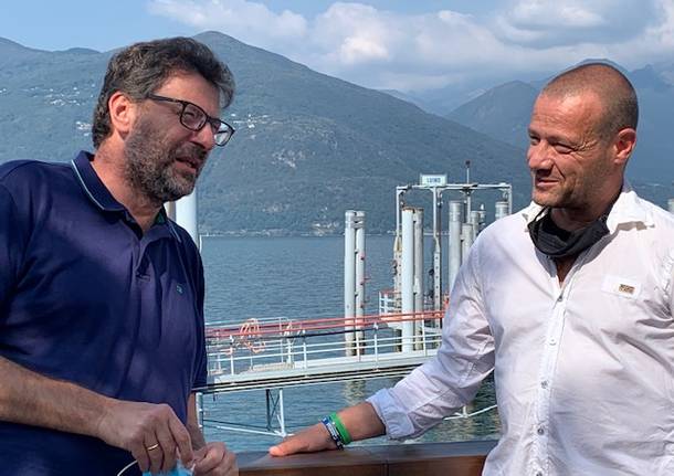 Giancarlo Giorgetti a Luino per sostenere Casali