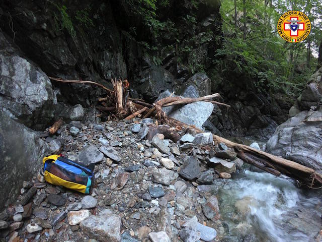 ritrovamento corpo torrente molinera maccagno