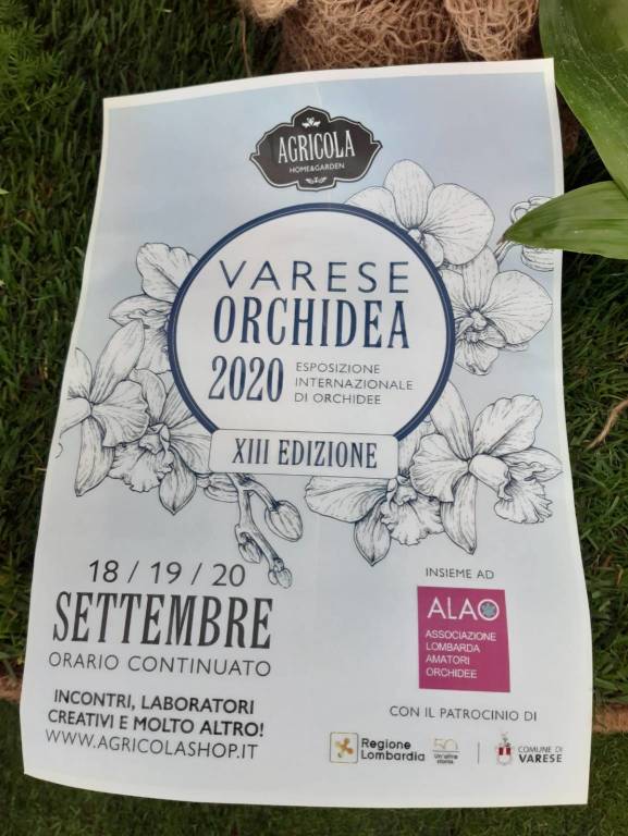 Taglio del nastro per “Varese Orchidea 2020”