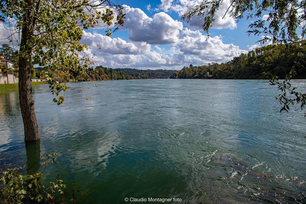 La piena del Ticino a Sesto Calende