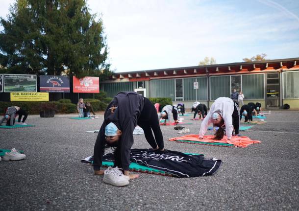 Sit-in alla palestra di Besozzo