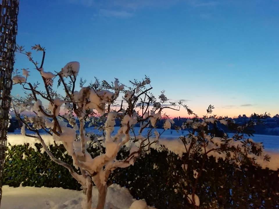 La neve e il tramonto