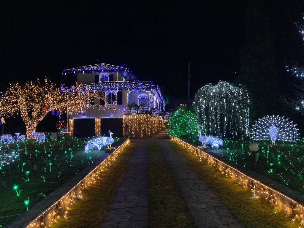 La casa illuminata del Signor Lino Betti a Leggiuno 