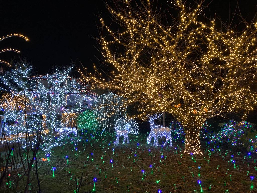 La casa illuminata del Signor Lino Betti a Leggiuno 