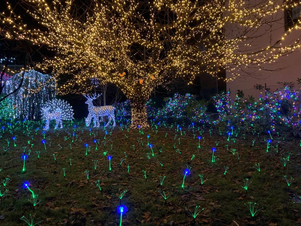 La casa illuminata del Signor Lino Betti a Leggiuno 