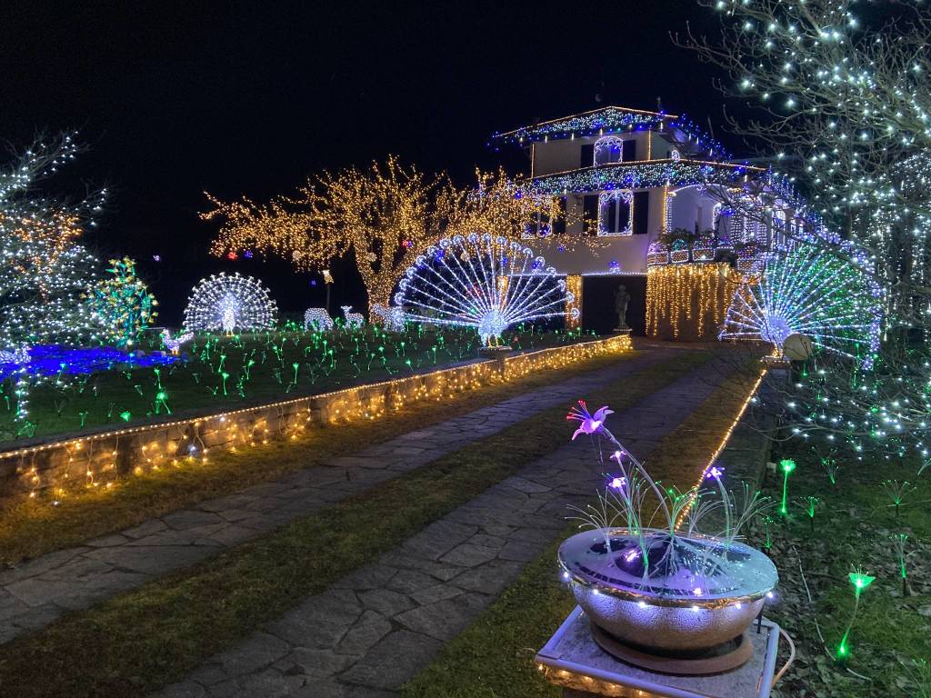 La casa illuminata del Signor Lino Betti a Leggiuno 