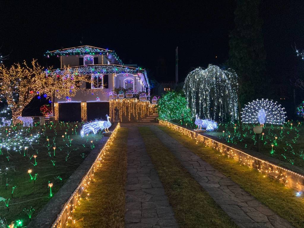 La casa illuminata del Signor Lino Betti a Leggiuno 