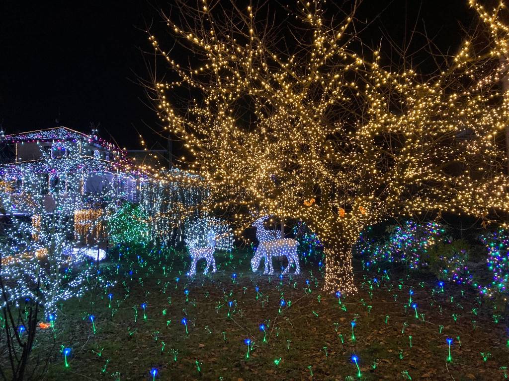 La casa illuminata del Signor Lino Betti a Leggiuno 