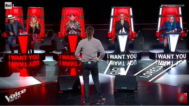 Marco Guerzoni, le blind auditions a The Voice Senior