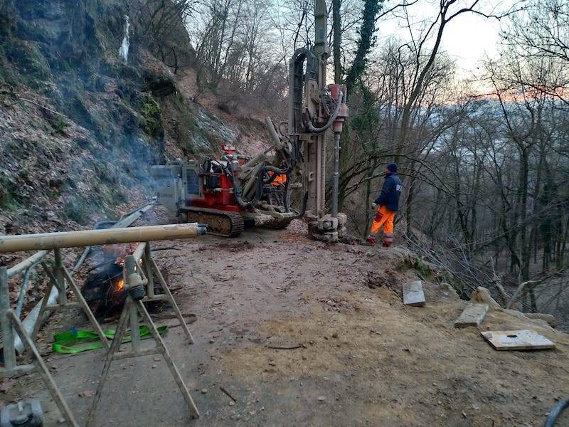 Cremenaga, il cantiere sulla strada del Biviglione