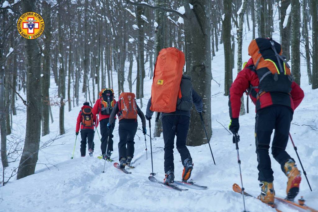 Esercitazione Cnsas sulla neve