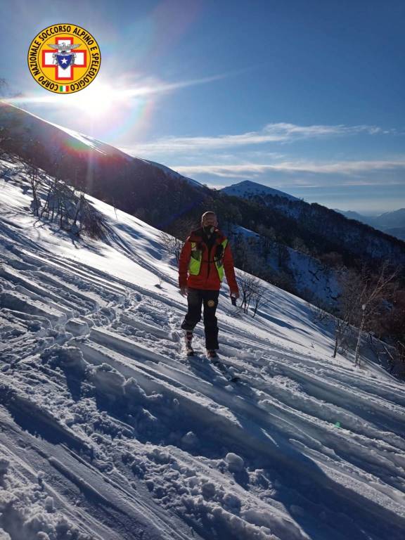 Esercitazione Cnsas sulla neve