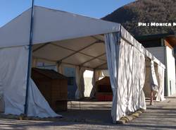 Interviene la Protezione Civile a Laveno Mombello, 