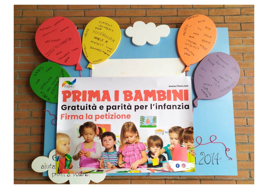 Prima i bambini: gli asili vogliono essere gratuiti