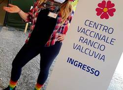 Animazione al centro vaccinale di Rancio Valcuvia